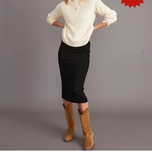 Lexi Rib Midi Skirt Marine Layer